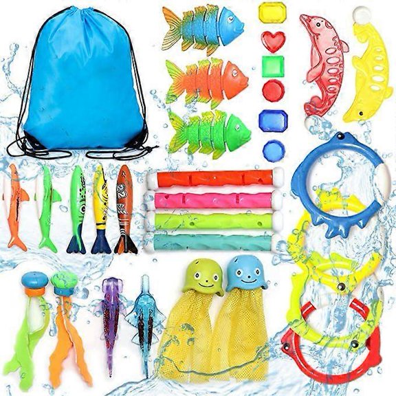 Beach pool party water toys Children's outdoor pool treasure hunt diving water DIY toy set
