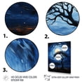 thumbnail image 3 of Designart "Serengeti's Blue African Tree III" Floral Canvas Wall Art - Global Blue Tree African Living Room Canvas Art, 3 of 6