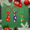 thumbnail image 3 of Adjustable Pet Tie - Christmas Print Bow Tie Collar - Holiday Dress-Up - Cat Dog Accessories, 3 of 8
