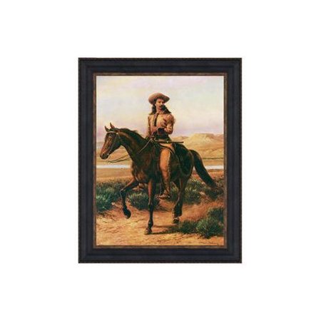 Design Toscano Buffalo Bill On Charlie 1865 By William Montagne La Cary Framed Painting Print On Canvas