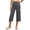 Dark Gray, variant on Womens Tear Away Breakaway Capris Post Surgery Recovery Hip Knee Ankle Replacement Trousers Magic Tape Wide Leg Clothes With Pocket Navy