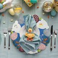 thumbnail image 6 of Twfbrm Easter Bunny Placemats, 14" Cutwork Embroidered Floral Rabbit and Eggs Round Place Mats, Colorful Decorative Bunny Doilies Spring Table Mats Easter Table Decorations for Party Kitchen Dining, 6 of 6