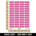 thumbnail image 2 of Non-Machinable Double Line Letter Mail Package Sticker Set - Hot Pink - Matte Finish - 1.25" Mini, 2 of 7