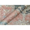 thumbnail image 3 of Feizy Percy Transitional Medallion, Orange/Brown/Taupe, 2' x 3' Accent Rug Easy Care Fade Resistant Sheen Bohemian & Eclectic Distressed Floor Rug for Living room Bedroom, 3 of 12