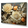 thumbnail image 2 of Designart "Intricate Ivory Florals" Flowers Canvas Prints, 2 of 7