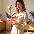 thumbnail image 6 of 4th of July Patriotic Butterfly Suncatcher, Acrylic Stained Glass Style Window Hanger, Red White Blue American Flag Decor for Independence Day-7.8In, 6 of 6