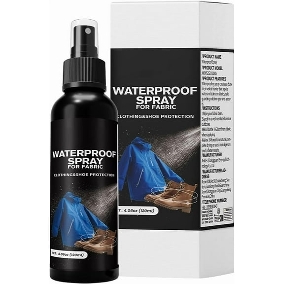 YiJuHui 1pcs Long-Lasting Waterproof Spray for Fabric, Breathable Protector for Clothing, Shoes, Backpacks, Tents, Upholstery, Sofa, Carpet, Water Repellent, Stain Resistant 120ml