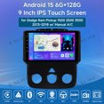thumbnail image 2 of Asure 8-Core 6+128GB Car Stereo Radio for Dodge Ram 1500/2500/3500 2013-2018 (Manual A/C) with Apple CarPlay/4G LTE/GPS Nav/Wi-Fi/BT 5.4/DSP, 2 of 15