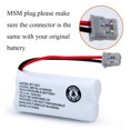 thumbnail image 3 of Batería BAOBIAN BT-1021 2.4V Ni-MH 300mAh Paquete de 2, 3 of 5