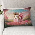 thumbnail image 2 of My Dog Is My Valentine Cute Corgi in Gift Box Quilt Pillowcase Welsh Corgi Dog Lover Gifts Idea Throw Pillow Cover Bed Home Decor - 3006, 2 of 5