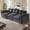 Black, variant on EnHomee Modular Sectional Sofa for Living Room Cloud Sofa Couch with Soft Chenille Fabric 3 Seat Sofa Couches, White