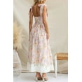 thumbnail image 5 of Women's Printed Tie Shoulder Midi Cami Dress with 100% Polyester Fabric for Elegant Everyday Wear and Effortless Style, 5 of 8