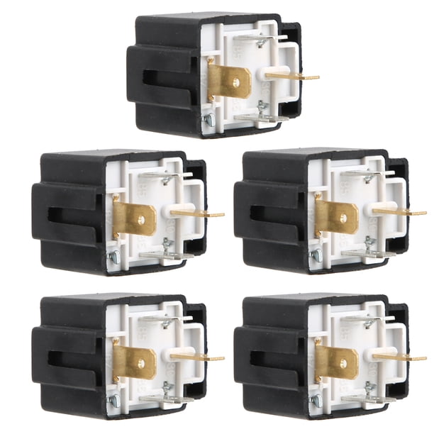 Relé Intermitente Relé Intermitente Para Automóvil Intermitente Led Intermitente Universal Relé Intermitente 12v 5 Uds Relé Intermitente De Coche 4 Pines DC 12V 30A Fusible De ANGGREK Otros
