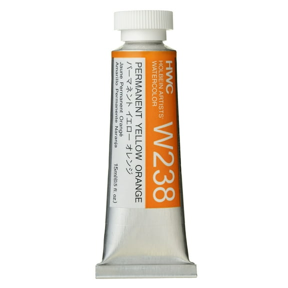 Holbein Artists' Watercolor, 15ml, Permanent Yellow Orange