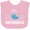AD-Pink, variant on Inktastic Santa Barbara California Beach Vacation Boys or Girls Baby Bib