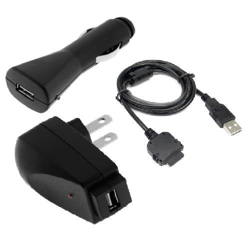 Car Charger + AC Charger + USB Cable for Microsoft Zune 80GB/4GB/8GB ...