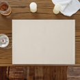 thumbnail image 4 of Watercolor Minimalist Pure Color Placemats Set of 4,Wipeable Washable Table Mats for Dining Tables, White Modern Art Place Mats for Kitchen Event Party Tabletop Decor, 4 of 9