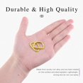 thumbnail image 4 of Hebilla Swpeet 150 Piezas Anillo en D Semicircular de Metal Dorado 20 mm, 4 of 7