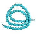 thumbnail image 1 of KLKCMS Natural St Howlite Turquoises Beads Strand Bracelet Fit DIY Charm Beads For 8 mm, 1 of 9