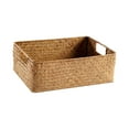 thumbnail image 5 of Seagrass Weaving Storage Basket Weaving Storage Basket Rectangle Handwoven Woven Basket Shelves Storage for Living Room Countertop Sundries Toys S, 5 of 7