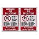 thumbnail image 1 of 2pcs Absolutely No Soliciting Door Sign Do Not Ring Bell Sign Front Door Sign, 1 of 2