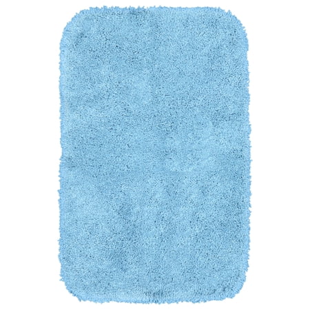 Garland Rug Serendipity Washable Nylon Basin Blue Bath Rug, 30" x 50"