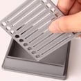 thumbnail image 6 of Clearance Sale! 1PC Note Holder with Stencil, Desk Sticky Note Dispenser with Template for Organization, Plastic for Home & Office, (One Size, Black), 6 of 8