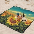 thumbnail image 6 of Coolnut Extra Large Outdoor Picnic Blanket, Sunflowers Waterproof Beach Blanket Sand Free Foldable Picnic Mat for Camping,Park,Beach,Hiking, 6 of 6