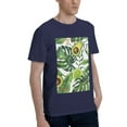 thumbnail image 2 of Bingfone Watercolor Green Tropical Men'S Loose Fit Short-Sleeve Pocket T-Shirt, 2 of 7