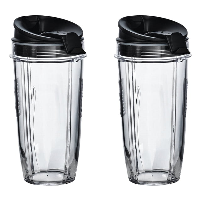 Vasos Nutri Ninja Tritan de 700 ml con tapas para sorber y sellar BL480 BL490