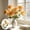 Orange-1A, variant on MMJ Artificial Flowers 3 Heads Large Dahlia Silk Bloom Faux Peony Stem for Home Dining Table Wedding Hotel Decor 25.19in