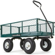 GroundWork 800 lb. Capacity Steel Garden Cart