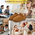 thumbnail image 5 of CHICVOMEY Winter Suede Snow Boots for Men and Women Thickened Fuzzy Warm Non Slip Plush Lined Closed Toe Thick Sole Outdoor Indoor Cozy House Shoes, 5 of 8