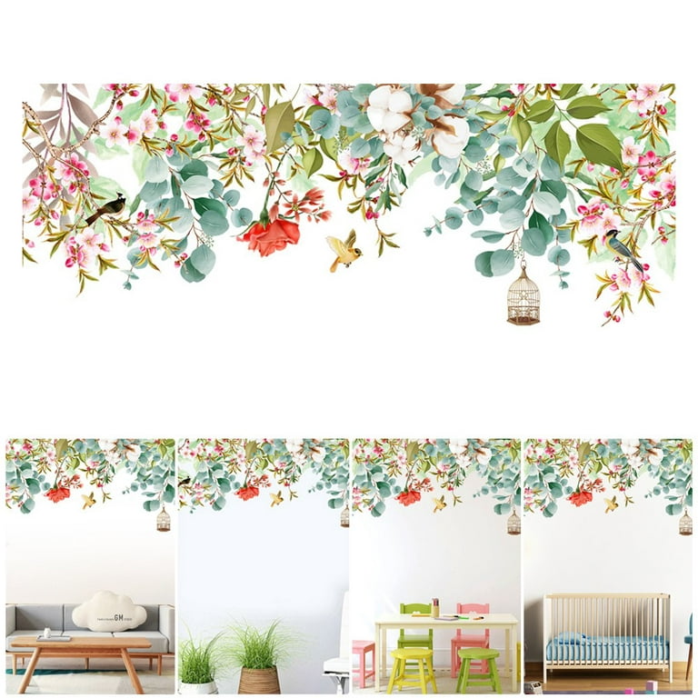 Autocollant mural suspensions plantes 71x51cm SUSPENSIONS