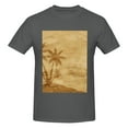 thumbnail image 4 of Bingfone Retro Palm Tree Men'S Loose Fit Short-Sleeve Pocket T-Shirt, 4 of 7