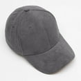 thumbnail image 4 of UTSJKR Women's Men's Suede Baseball Cap Faux Suede Leather Classic Adjustable Plain Hat Quality Baseball Cap Sun Hat Gray, 4 of 6