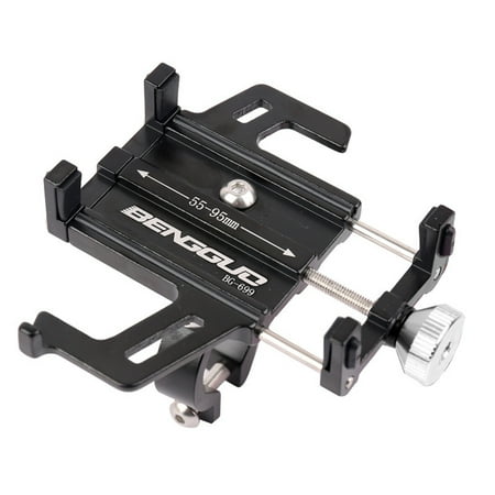 YIFAEUX Bicycle Phone Holder Screw Mounted Adjustable Knob Anti-slip Shockproof Aluminum Alloy Phones Fixing Universal Handlebar Motorbike Cell Phone Mount Stand Motorbike Accessories