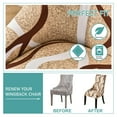 thumbnail image 6 of Stretch wingback Side Chair slipcover Printed, armless wingback Chair Cover with Elastic Bottom Sloping Armchair Covers Removable Washable Armchair Covers-AH-1 Pcs, 6 of 8