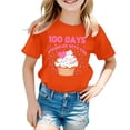 thumbnail image 3 of WOYY Big Girls 100 Days Of School T-Shirt Short Sleeve Crew Neck T Shirt, Sizes 10-11, 3 of 3