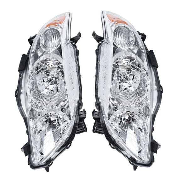 Headlights Headlamps Left Right Headlights Fit for 2009-2010 Toyota Corolla