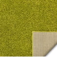 thumbnail image 6 of Solid Retro Modern Green Shag 7x10 (6'7'' x 9'10'') Area Rug Plain Plush Easy Care Thick Soft Plush Living Room Kids Bedroom, 6 of 8