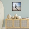 thumbnail image 3 of Stupell Industries Eight Beach Posts Coastal Photography Gray Floater Framed Canvas Art Print Wall Art, 25 x 25, 3 of 10