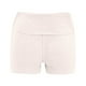 thumbnail image 5 of Leggings de cintura baja y doblez para mujer: pantalones cortos ajustados de color liso con tejido de poliéster, adecuados para el verano, el uso informal y el uso diario., 5 of 5