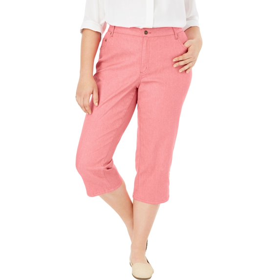 Woman Within Plus Size Capri Stretch Jean