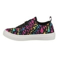 thumbnail image 3 of Nanette Lepore Girl Lace Up Muti Color Low Top Canvas Sneakers, Black Multi, Size: 7, 3 of 7