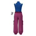 thumbnail image 3 of Nvse*3PC Child Girl Blue Vest& Purple Ankle-length Trousers Girl Boy HalloweenVampires Movies Horror Fans(Royal Blue )140, 3 of 4