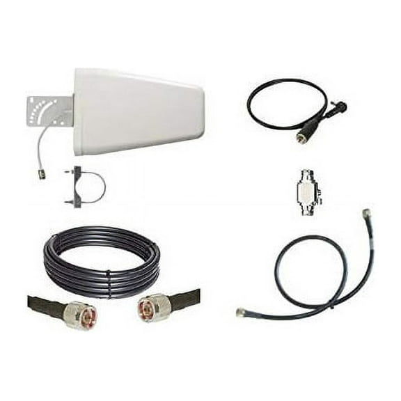 20 ft Log Periodic Antenna Kit for All LTE Wireless Devices, TS9 Connector