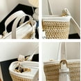thumbnail image 5 of LinYooLi Women Straw Shoulder Bag Summer Beach Bag Cute Handwoven Hobo Handbag Crossbody Bag Vacation Bag Basket Purse, 5 of 7