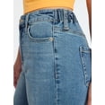 thumbnail image 4 of No Boundaries High Rise Baggy Wide Leg Jeans, 32" Inseam, Women's and Women's Plus XXS-4X, 4 of 5