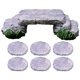 thumbnail image 1 of 1 Juego de puente en miniatura, puente Artificial, ornamento, bonsái, pecera, jardín, decoración de piedra escalonada, 1 of 4